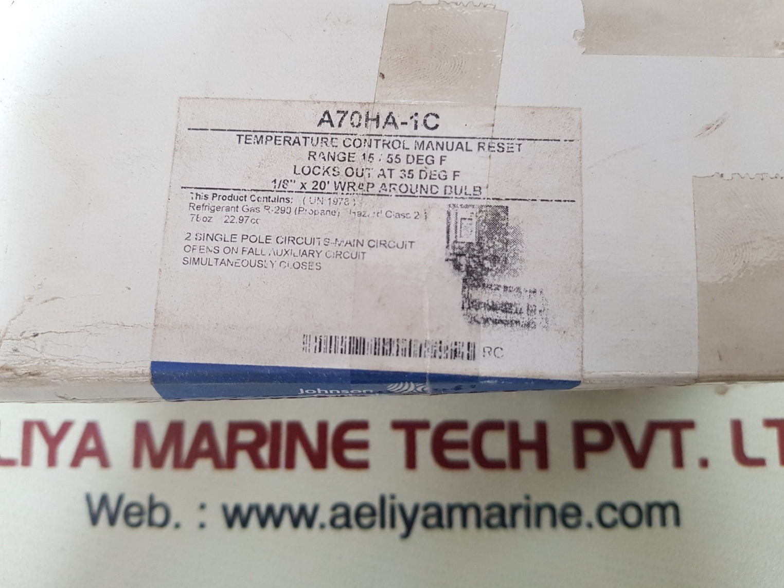 Johnson a70ha-1 temperature control 