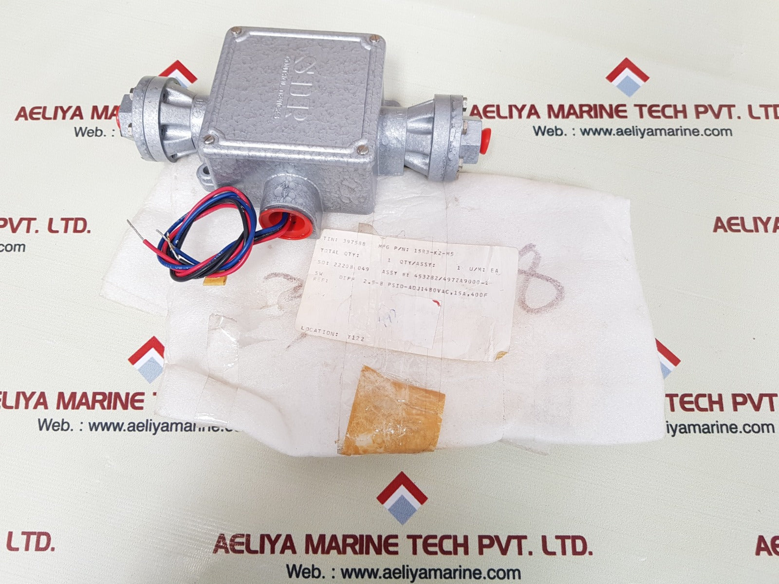 Sor control 15r3-k2-m5-pp pressure difference switch
