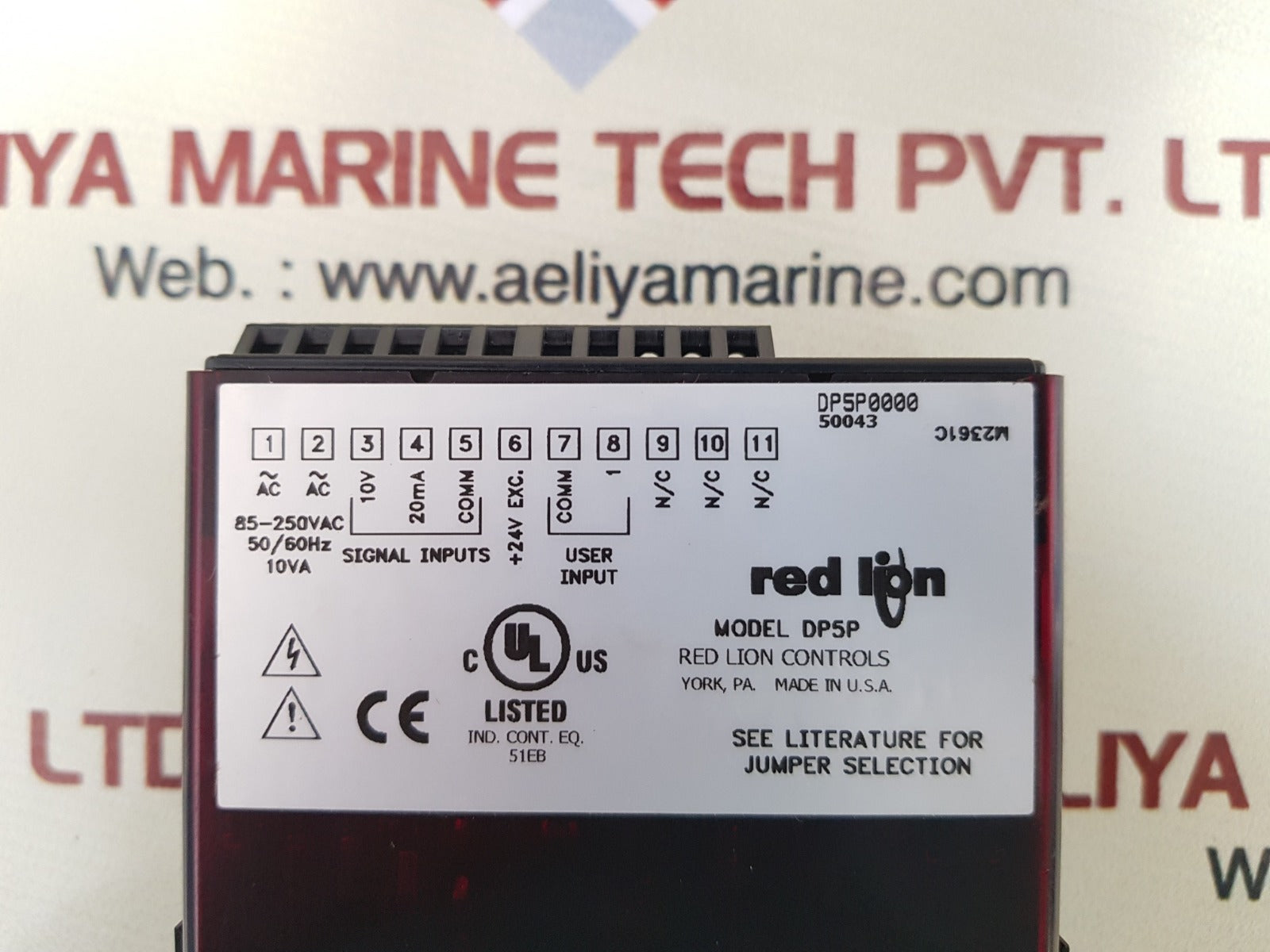 Red lion dp5p digital panel meter dp5p0000