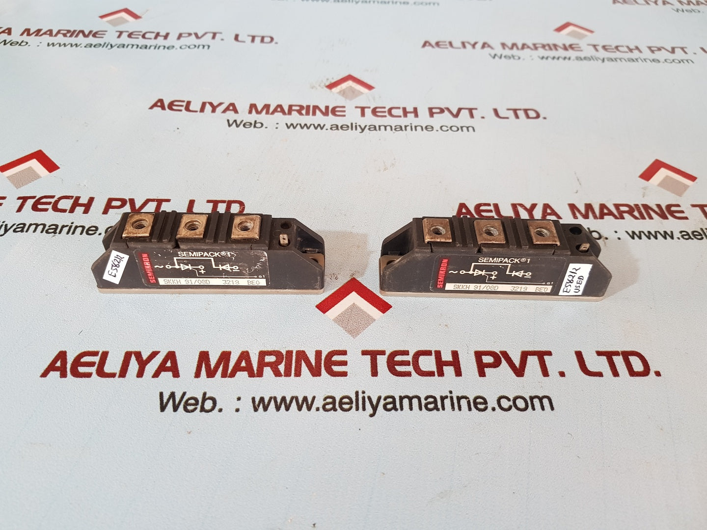 Semikron Semipack 1 Skkh 91/08D 3219 Be0 Thyristor Module
