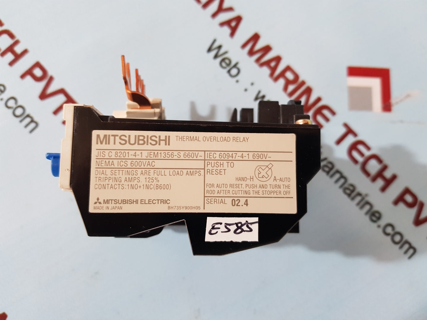 Mitsubishi th-n206.6a thermal overload relay