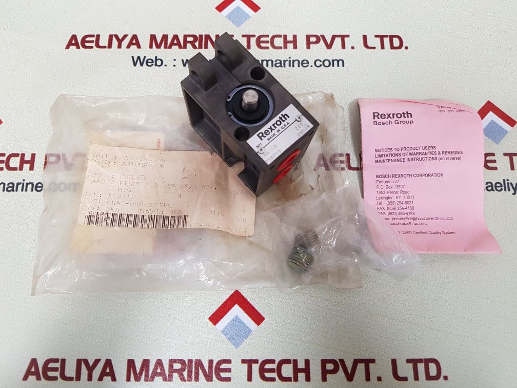 Rexroth 2ma-1a p58719 3 way pilot air valve
