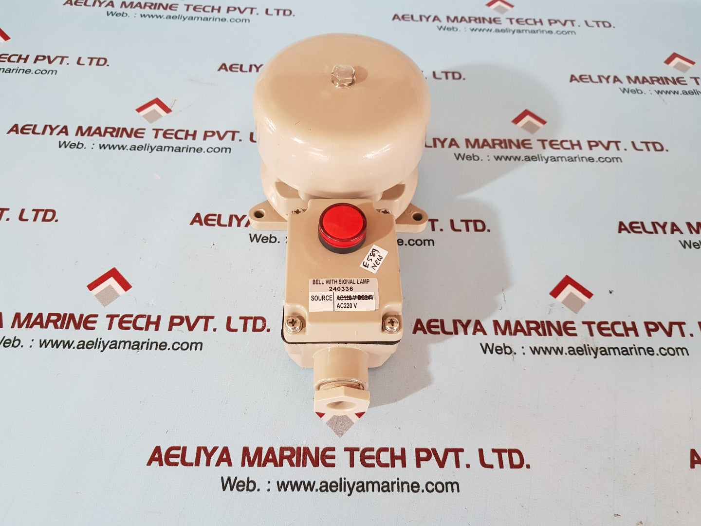 Bell with signal lamp 240336