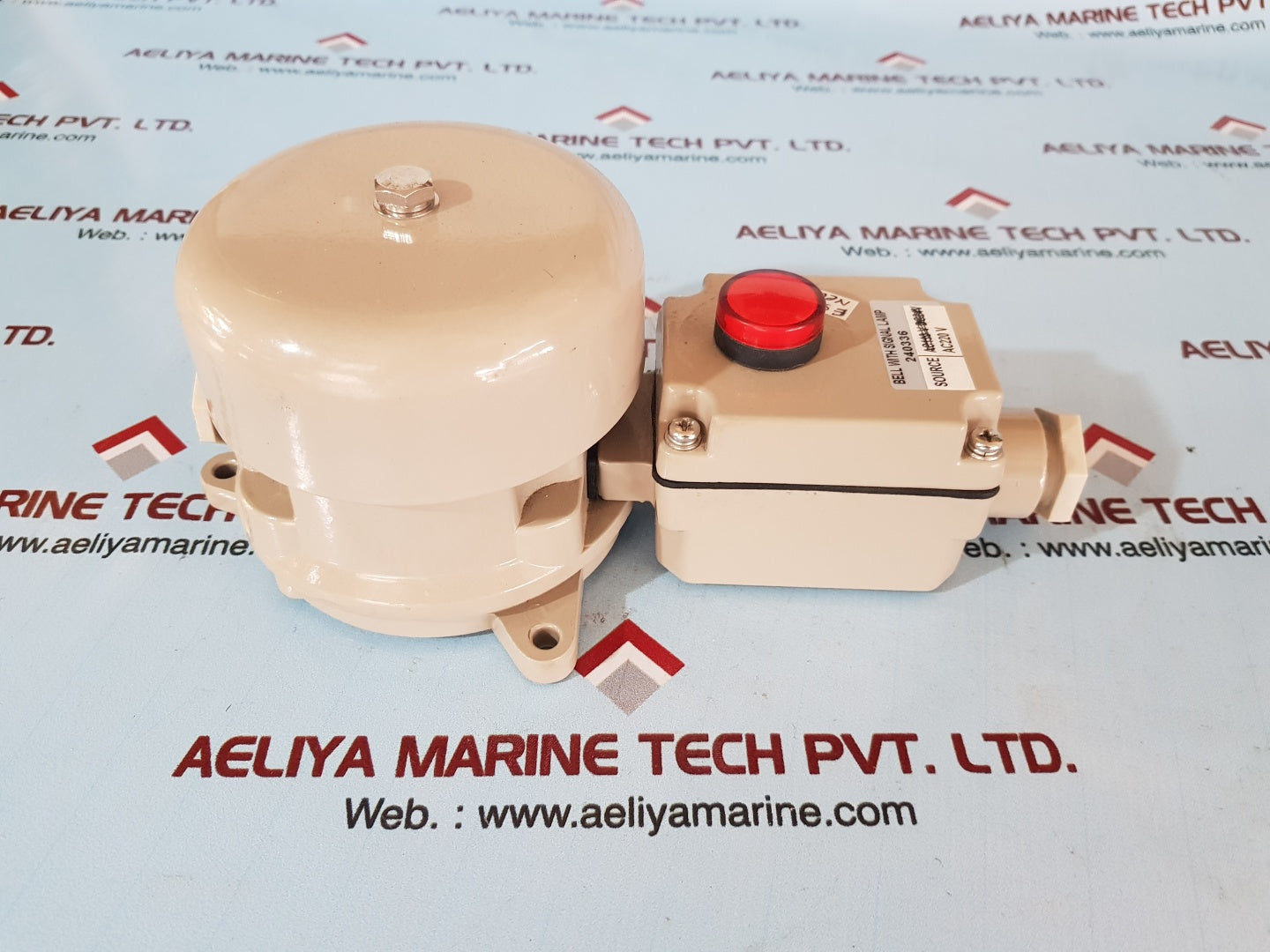 Bell with signal lamp 240336