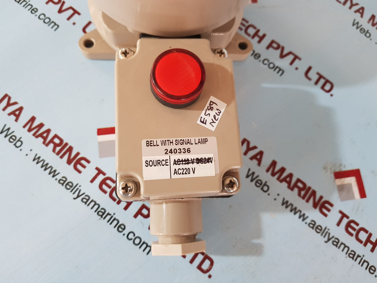 Bell with signal lamp 240336