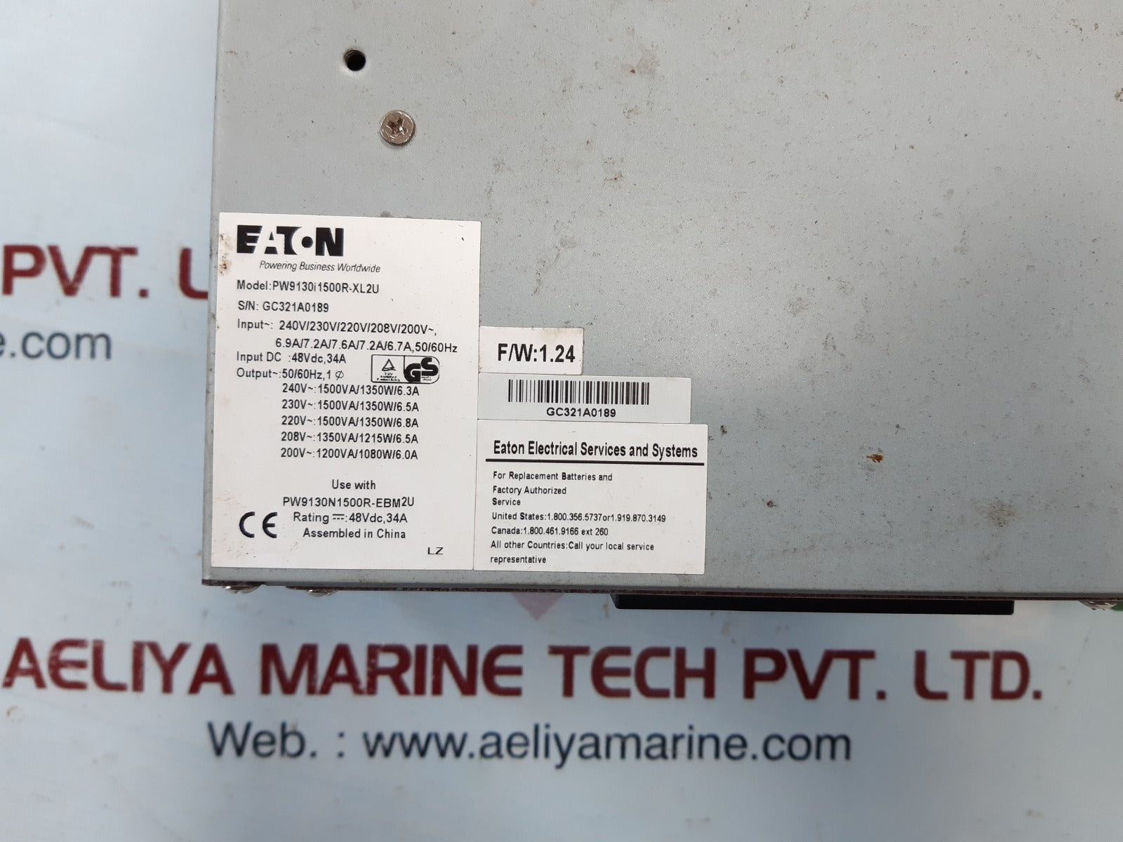 Eaton pw9130i1500r-xl2u ups powerware