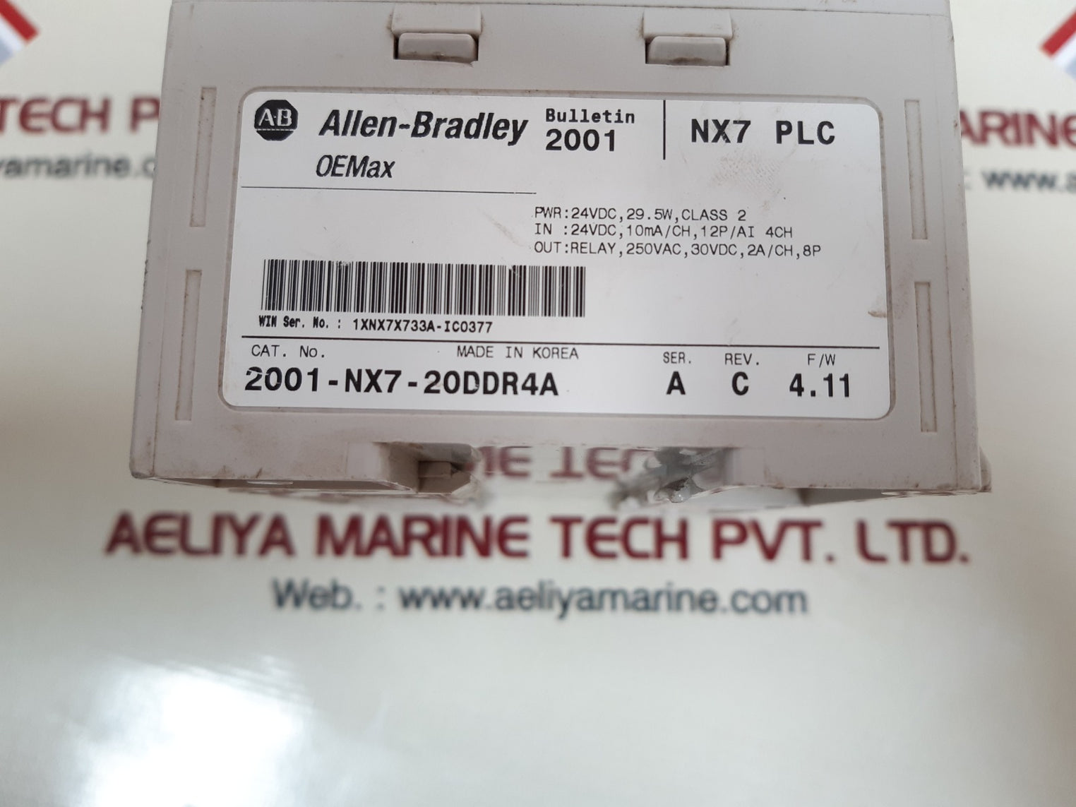 Allen-bradley bulletin 2001 2001-nx7-20ddr4a servo driver