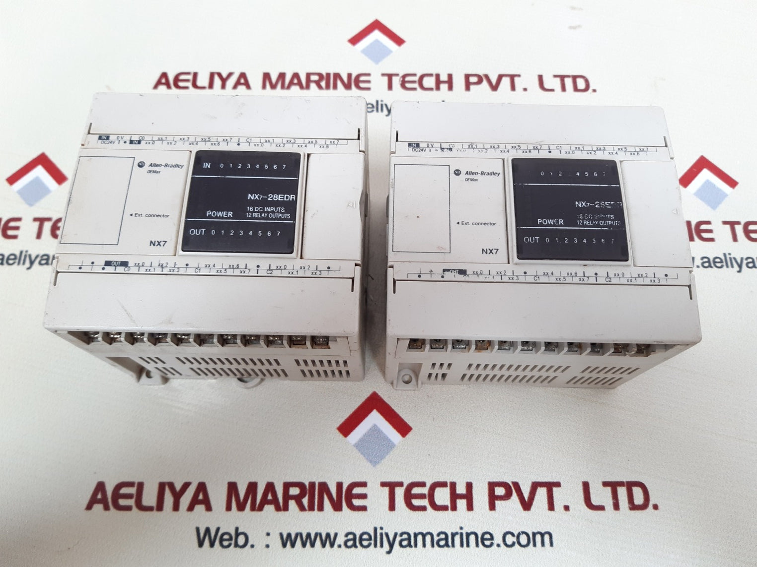 Allen-bradley nx7-28edr 2001-nx7-28edr plc module 12 relay outputs