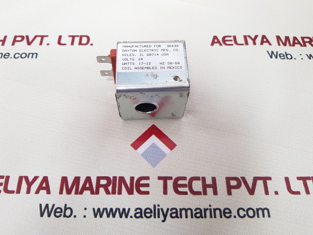 Dayton 3a439 solenoid coil watts 17-12
