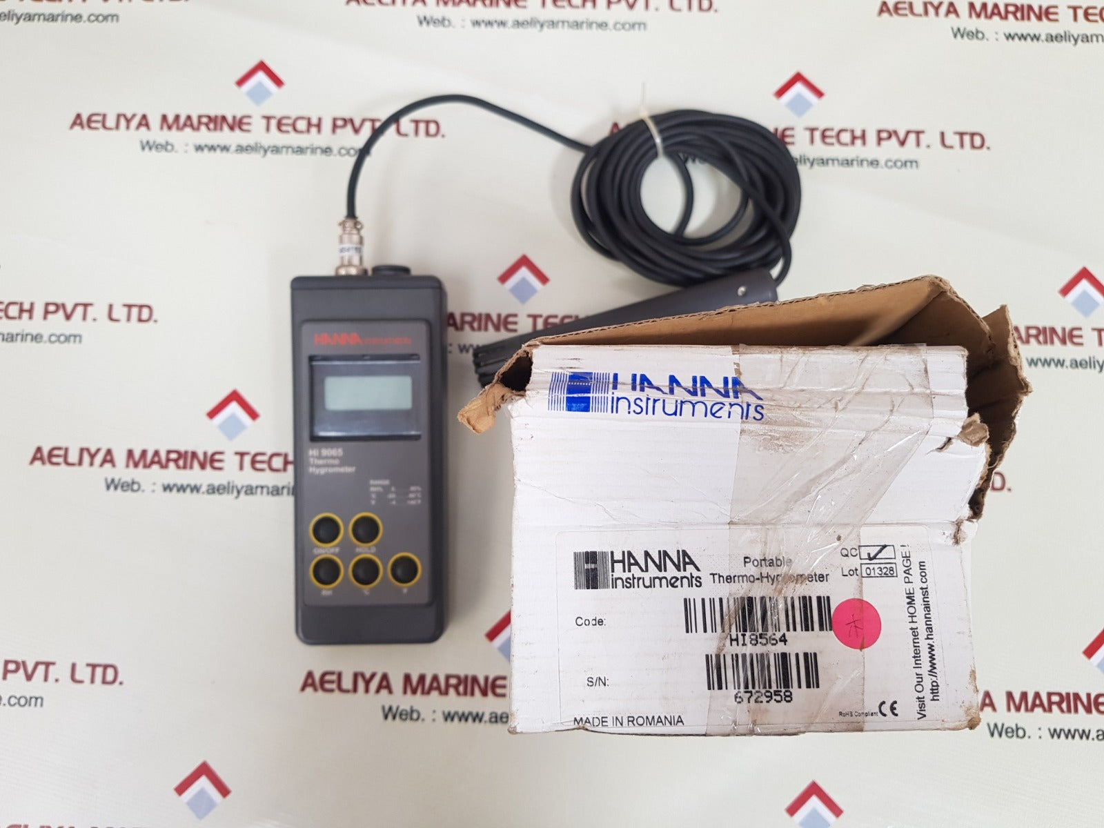 Hanna hi 9065 portable thermo-hygrometer
