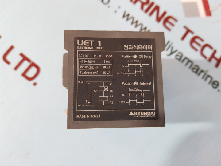Hyundai uet 1 electronic timer