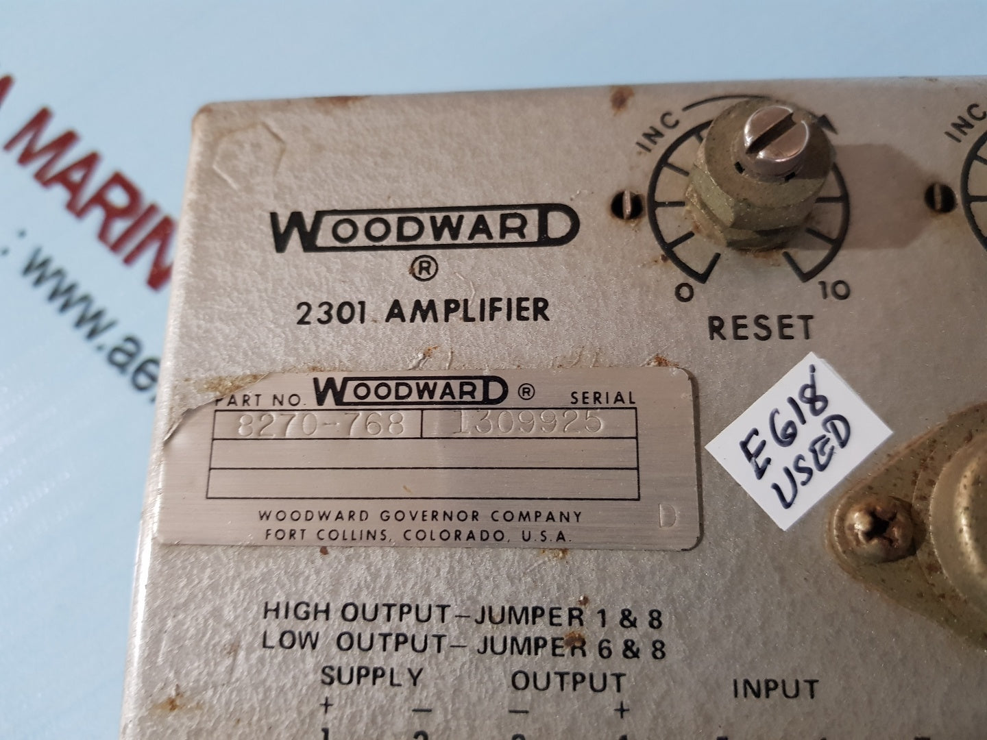 Woodward 8270-768 2301 amplifier