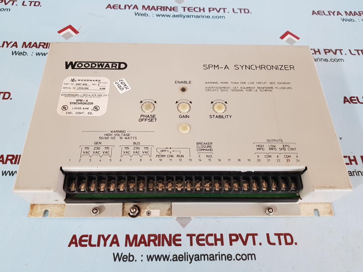 Woodward 9987-828 rev.d spm-a synchronizer