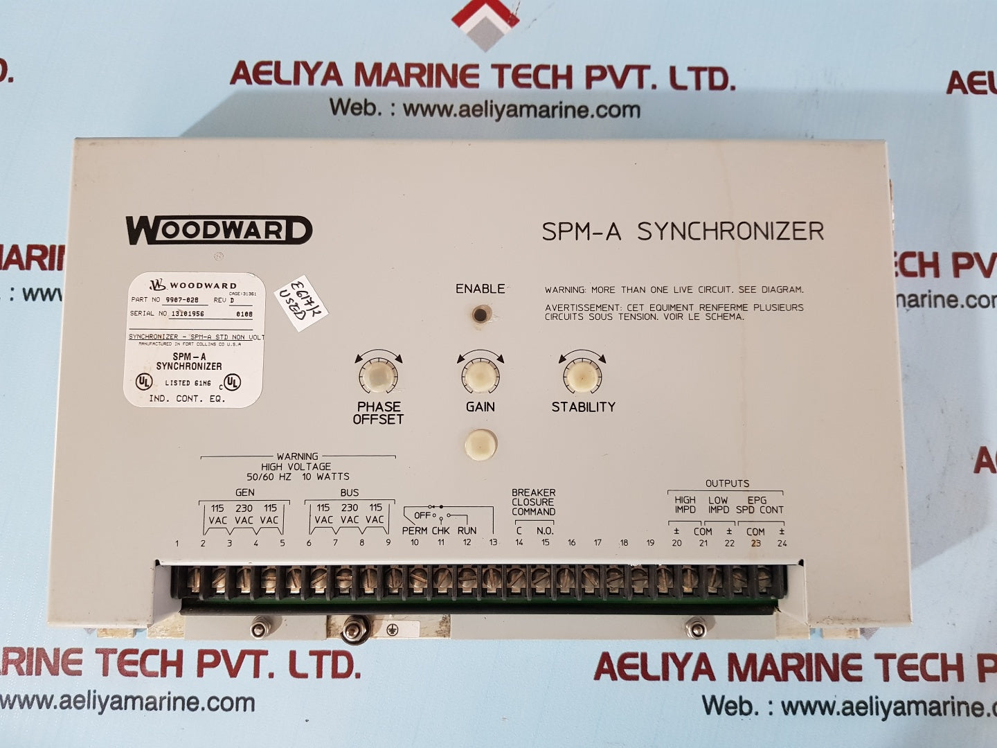 Woodward 9987-828 rev.d spm-a synchronizer