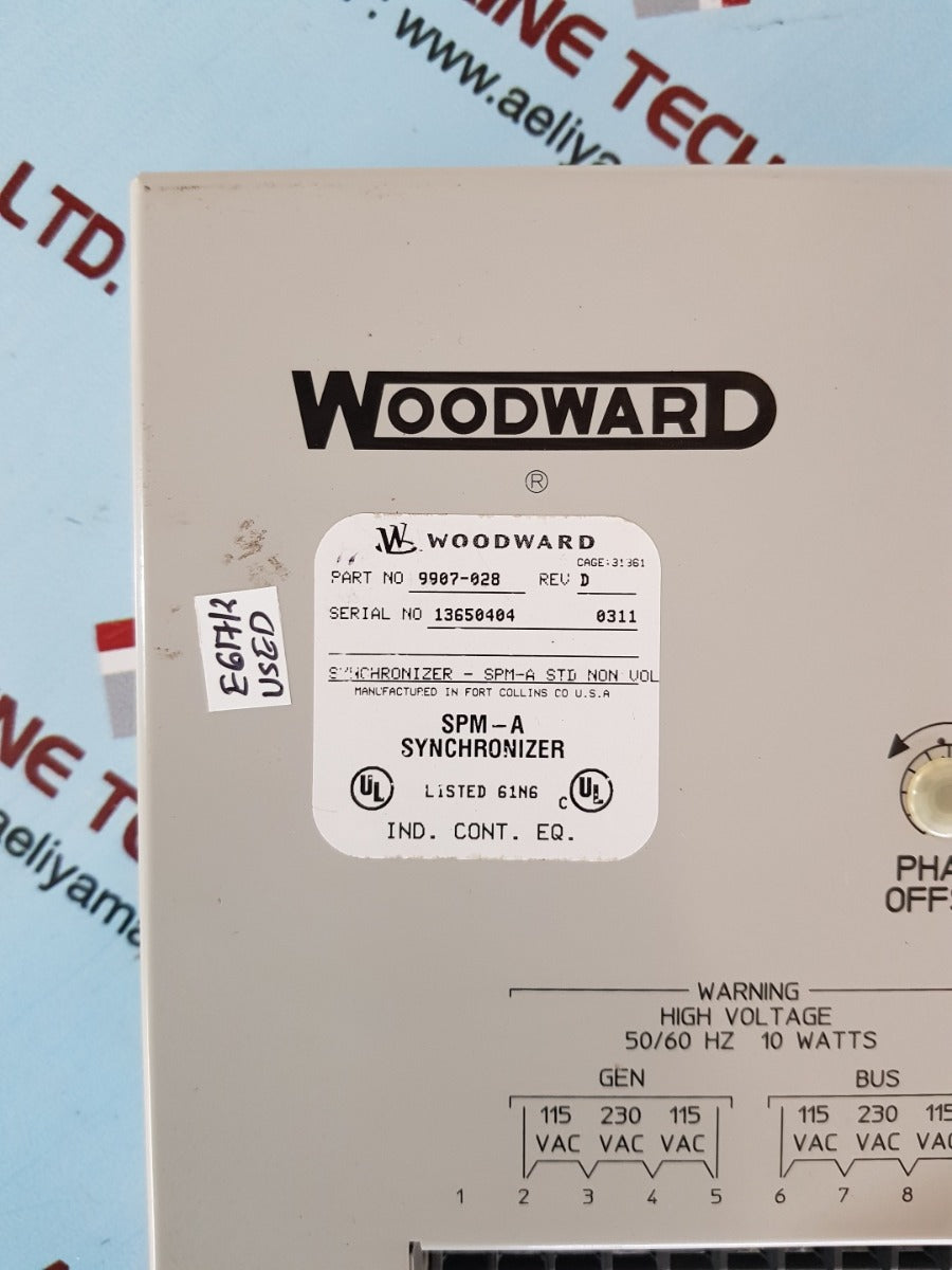 Woodward 9987-828 rev.d spm-a synchronizer