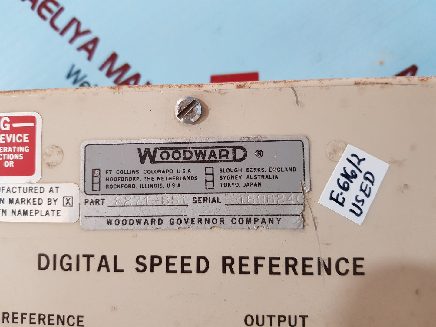 Woodward 8271-651 digital speed reference