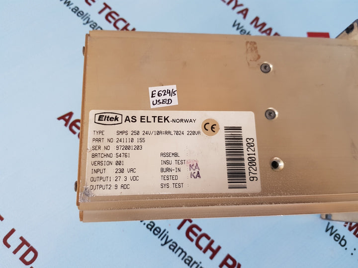 Eltek smps 250 power supply 241110 155