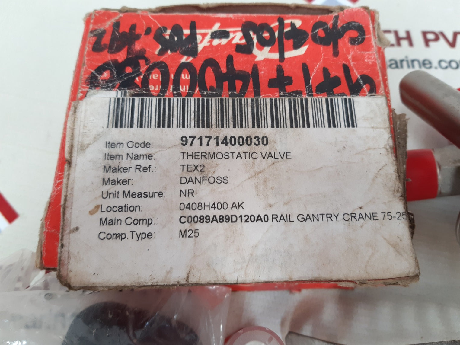 Danfoss tex2 thermostatic valve