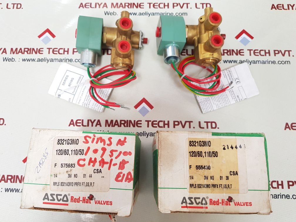 Asco red-hat 8321g3m0 solenoid valve
