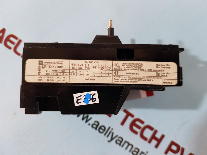 Telemecanique lr-d09 302 thermal overload relay