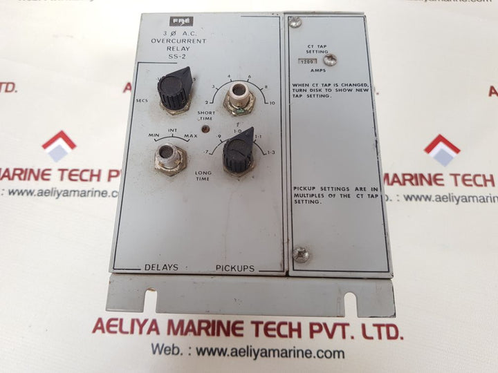Fpe ss-2 overcurrent relay 1200 amps
