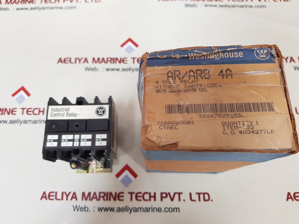 Westinghouse ar/arb4a industrial control relay
