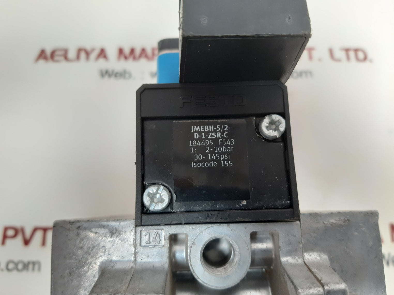 Festo jmebh-5/2-d-1-zsr-c solenoid valve 20.4-26.4v dc
