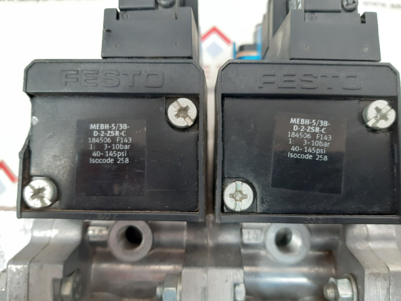 Festo mebh-5/3b-d-2-zsr-c solenoid valve 40-145psi