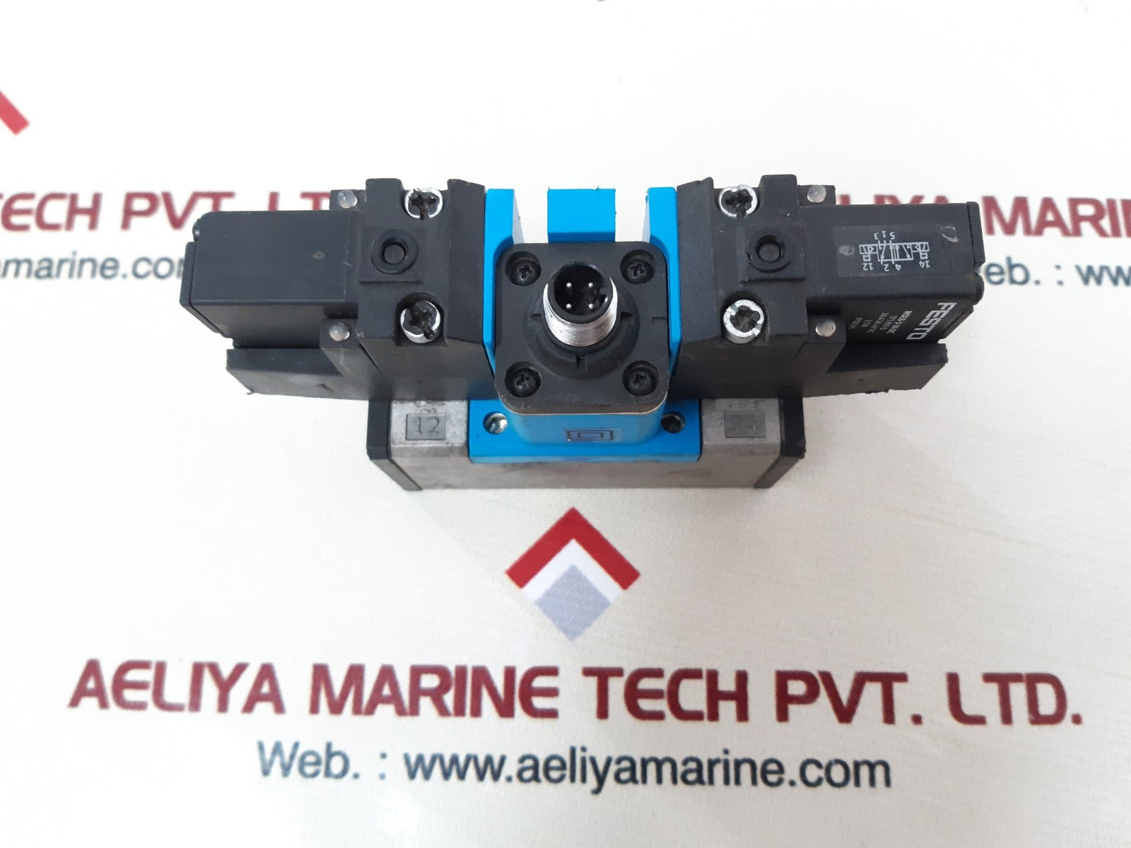 Festo jmebh-5/2-d-1-zsr-c solenoid valve 184495 e143 20.4-26.4v dc