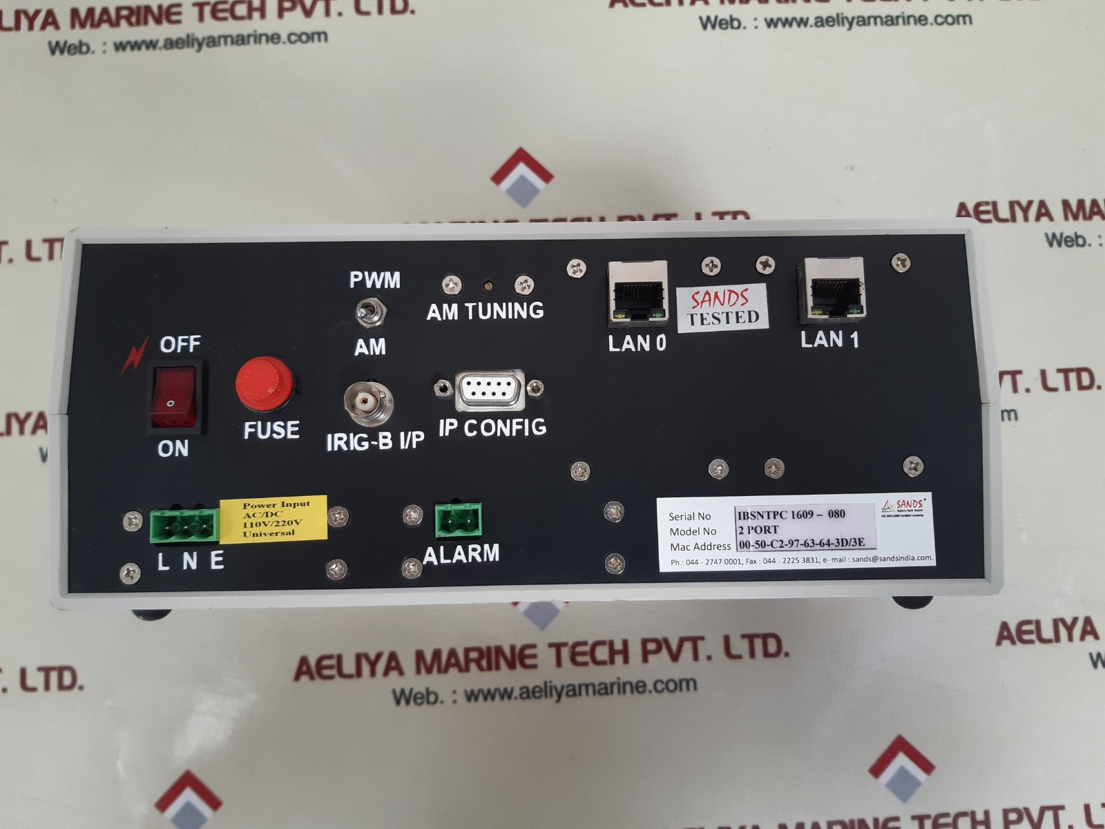Sands 2 port irig-b to ntp converter