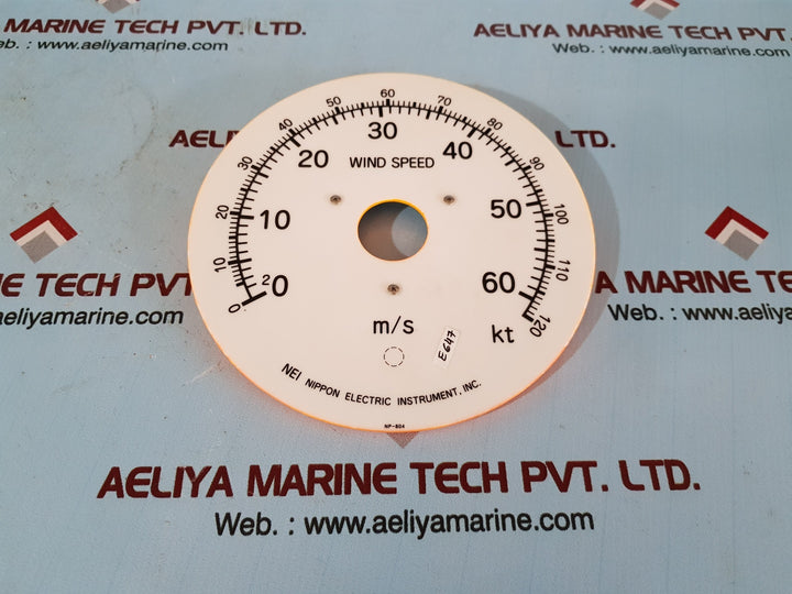 Nei sp-3902 wind speed indicator only dial