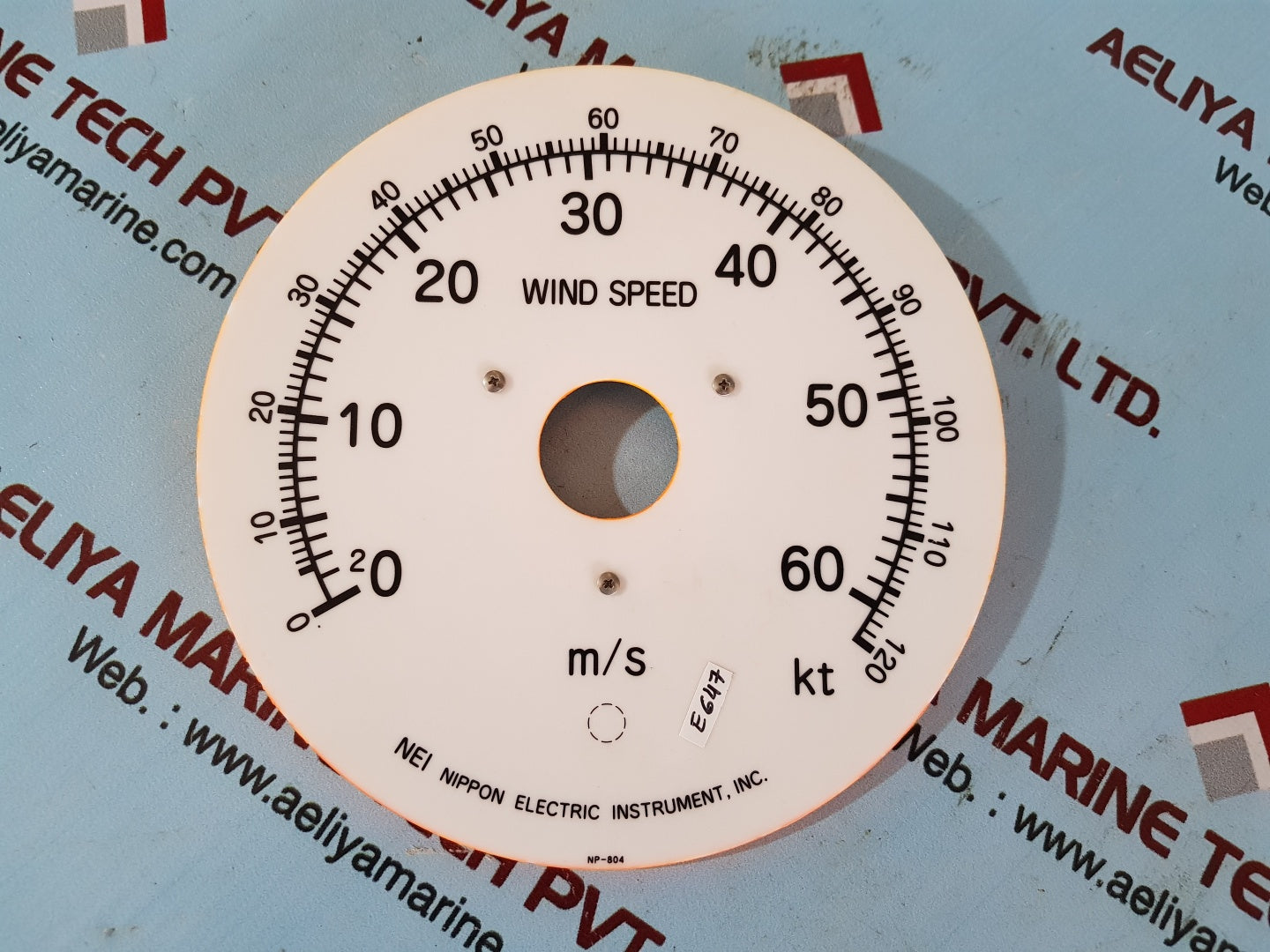 Nei sp-3902 wind speed indicator only dial