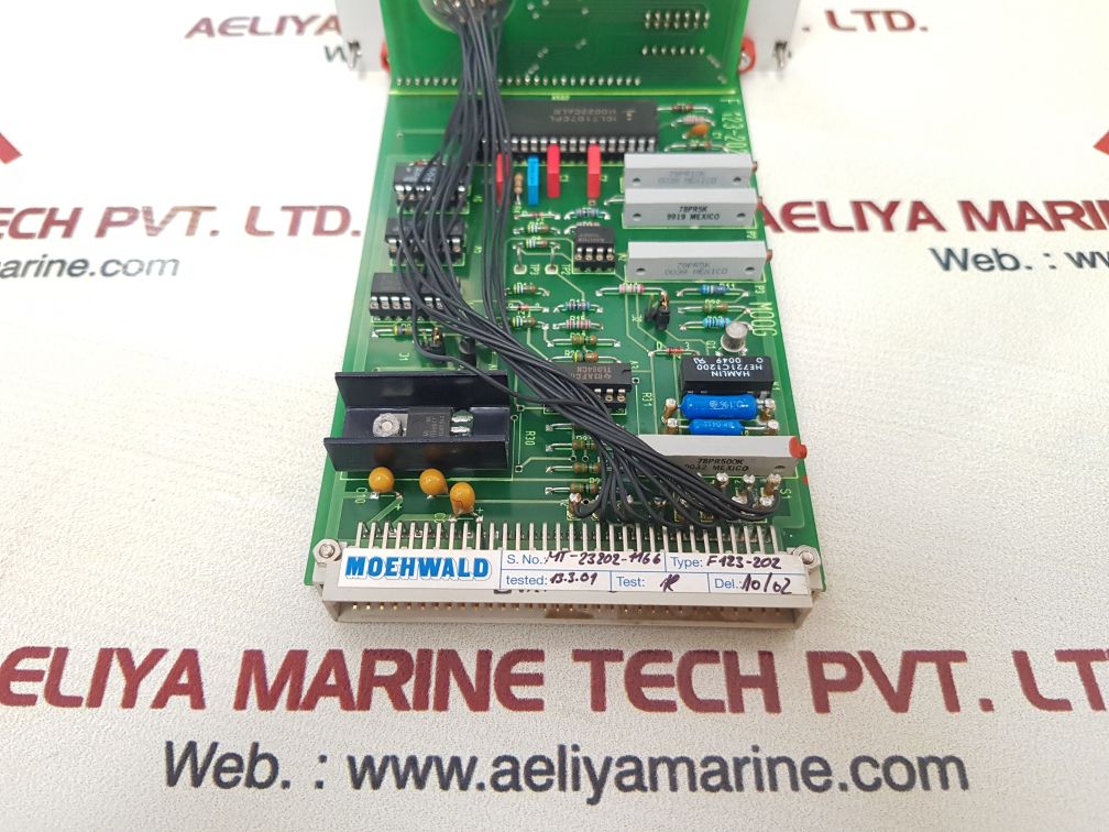 Moog moehwald f123-202 pcb card used
