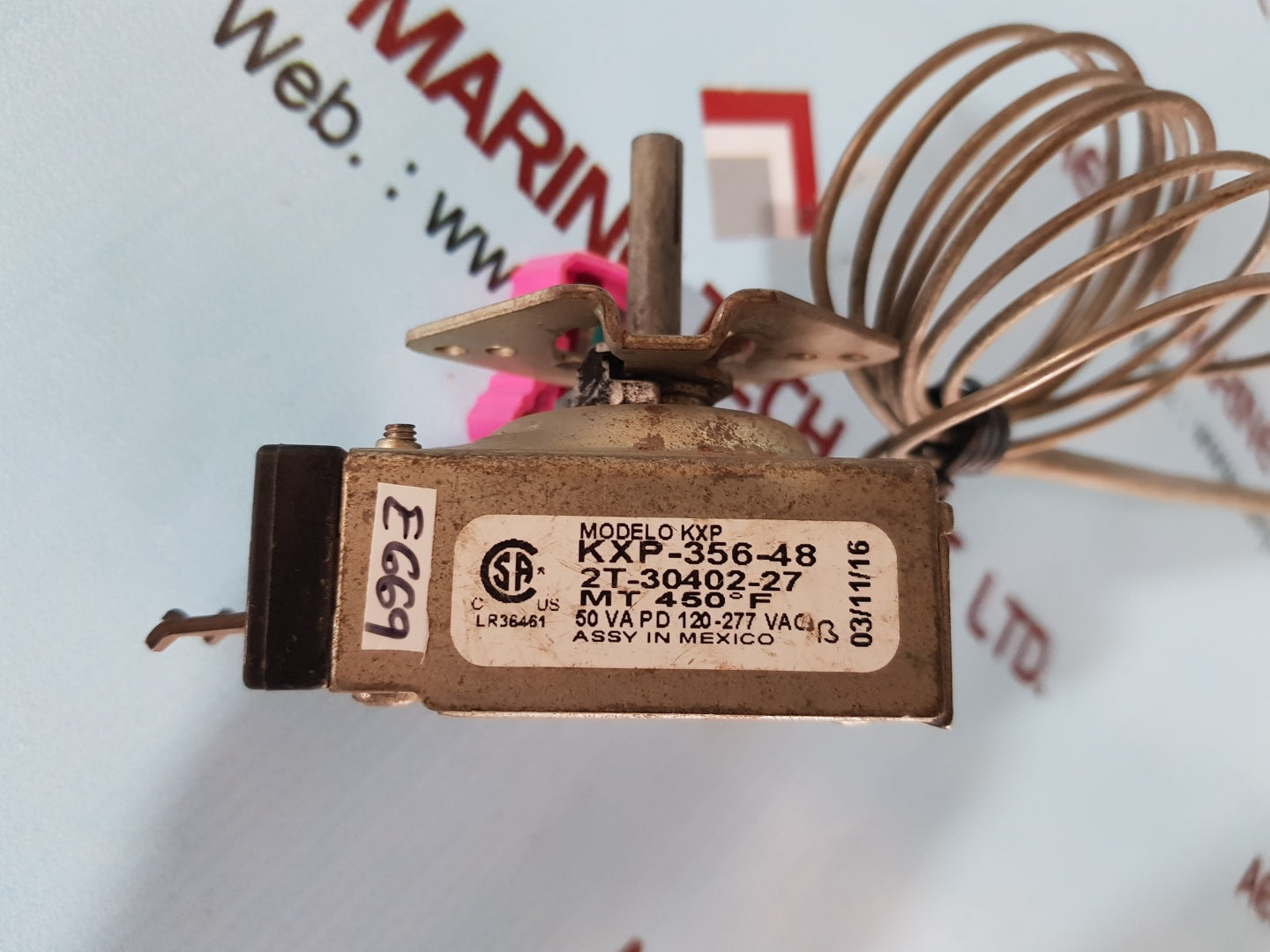 Robertshaw kxp-356-48 electric griddle thermostat 2t-30402-27