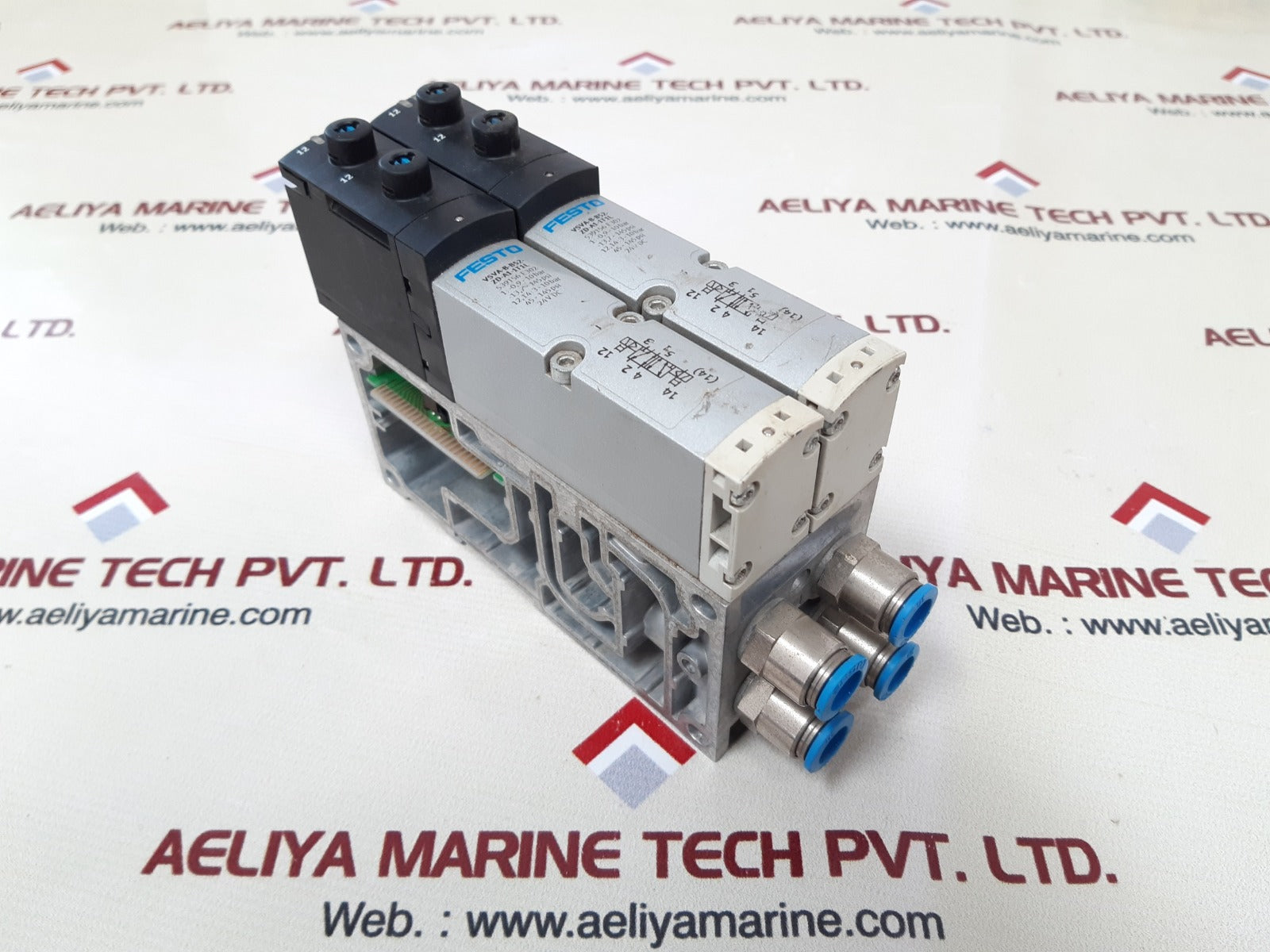 Festo vsva-b-b52-zd-a1-1t1l solenoid valve vabv-s4-1s-g14-2t2