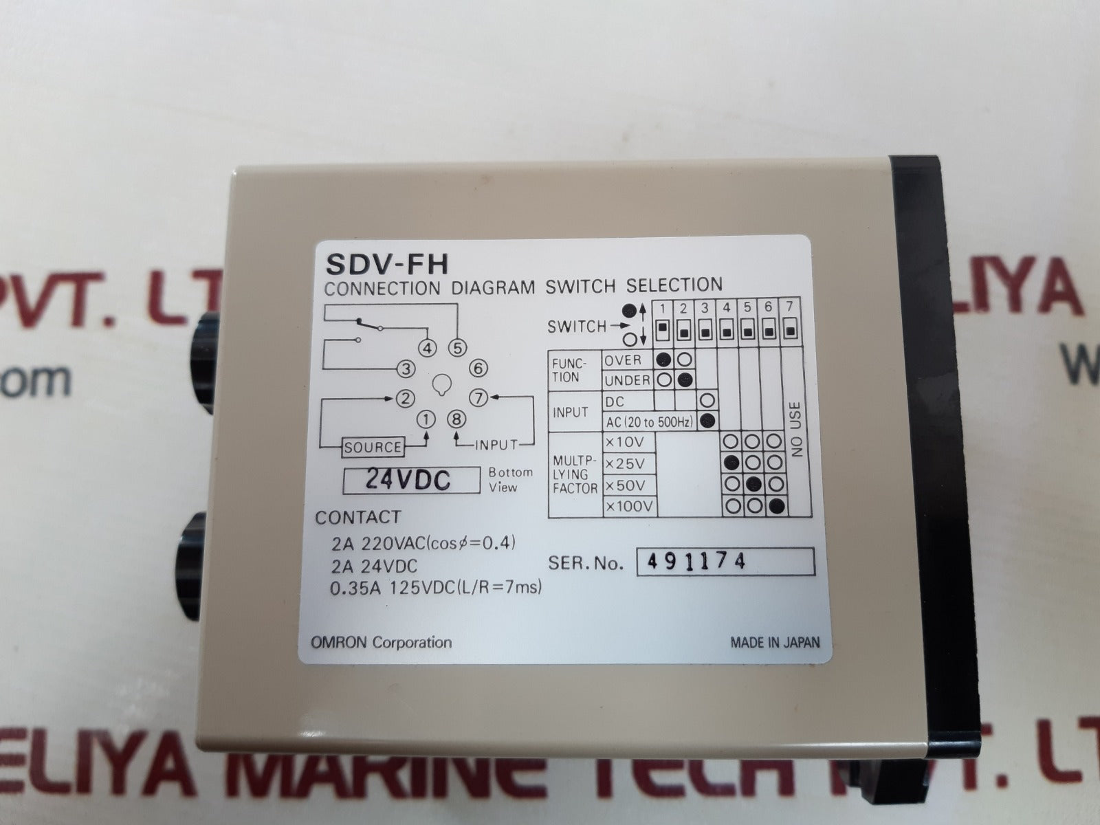 Omron sdv-fh2 voltage sensor