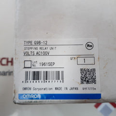 Omron g9b-12 stepping relay unit