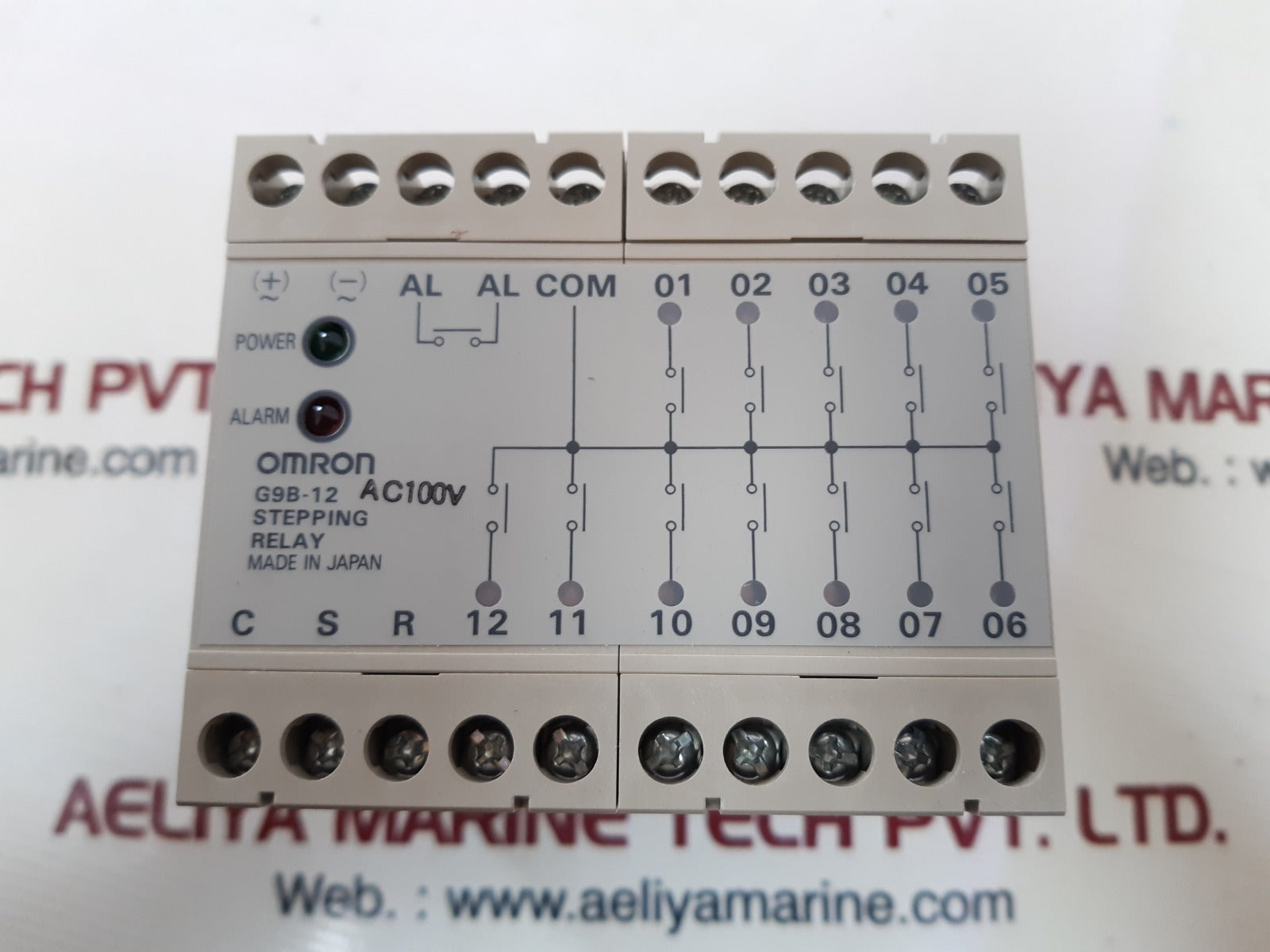 Omron g9b-12 stepping relay unit
