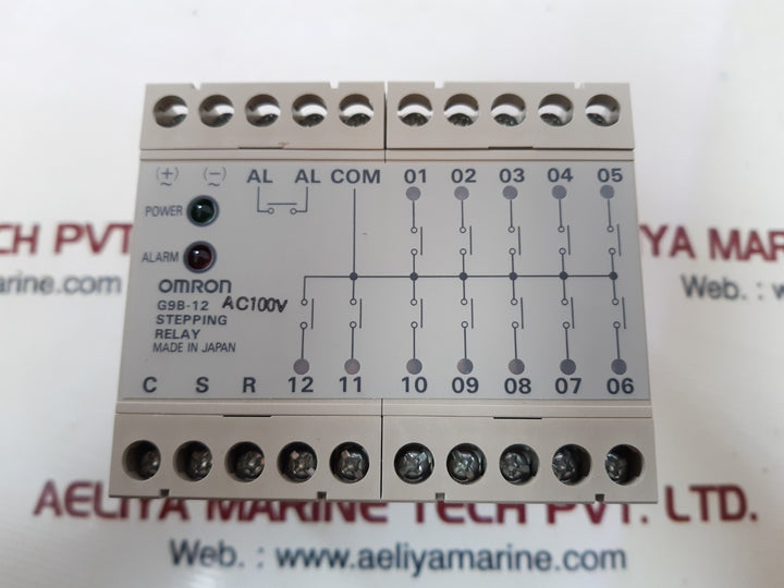 Omron g9b-12 stepping relay unit