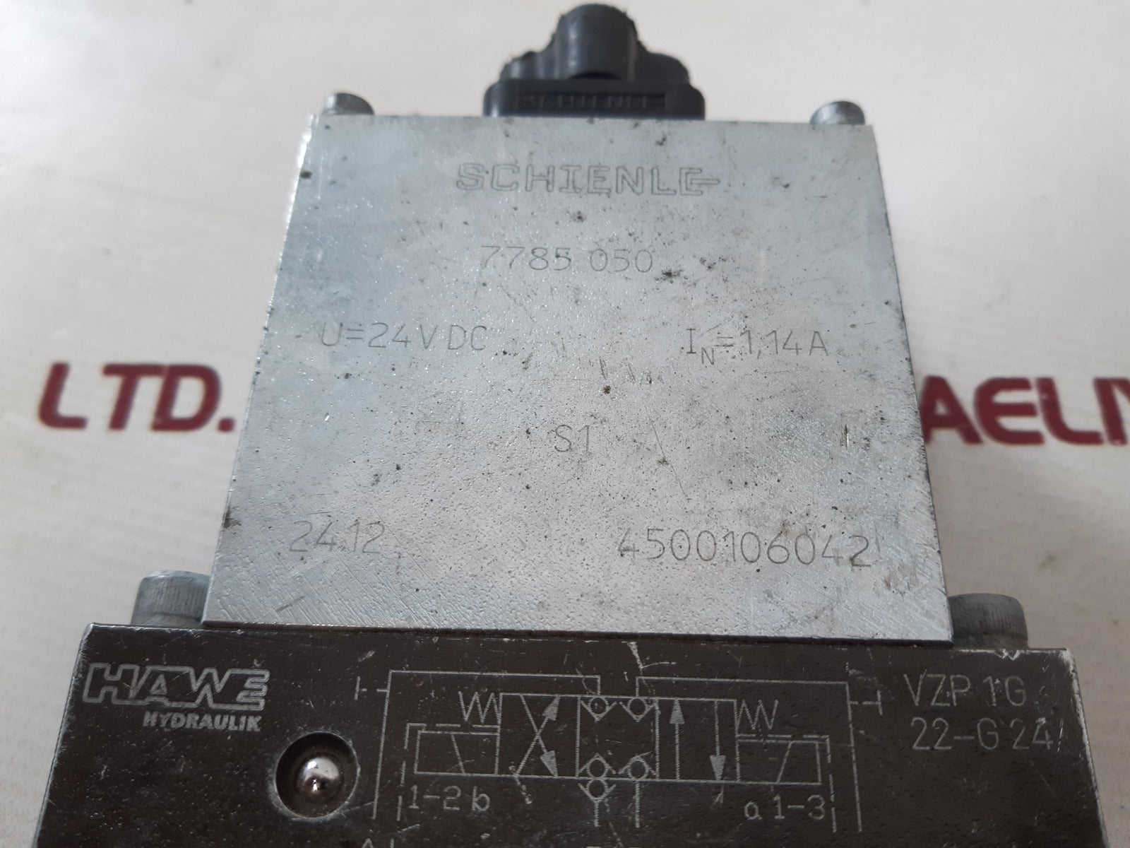 Hawe vzp 1g 22-g 24 directional seat valve