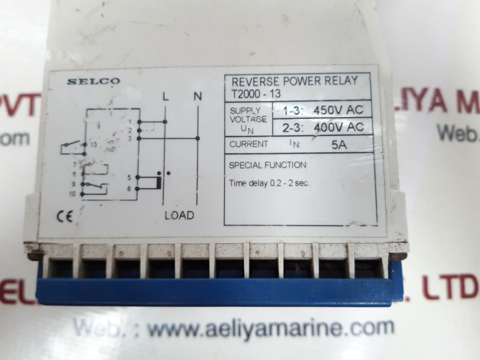 Selco t2000-13 reverse power relay t2000-13
