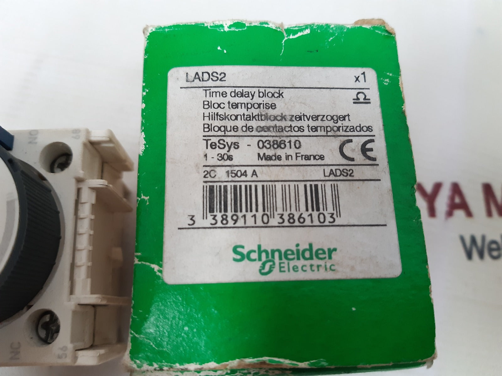Schneider lads2 time delay block