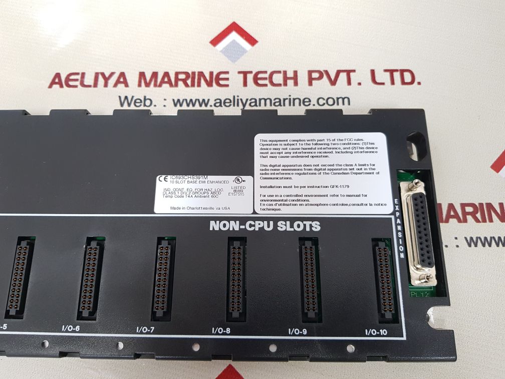 Ge fanuc ic693chs391m 10-slot base emi enhanced
