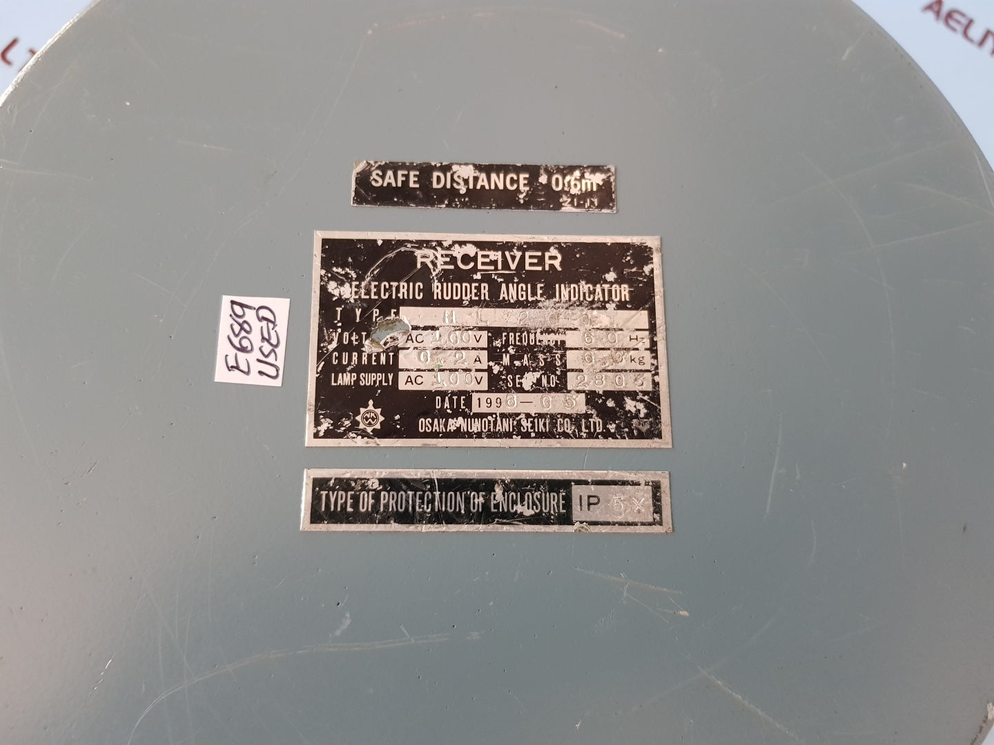 Osaka nunotani hl-200 electric rudder angle indicator