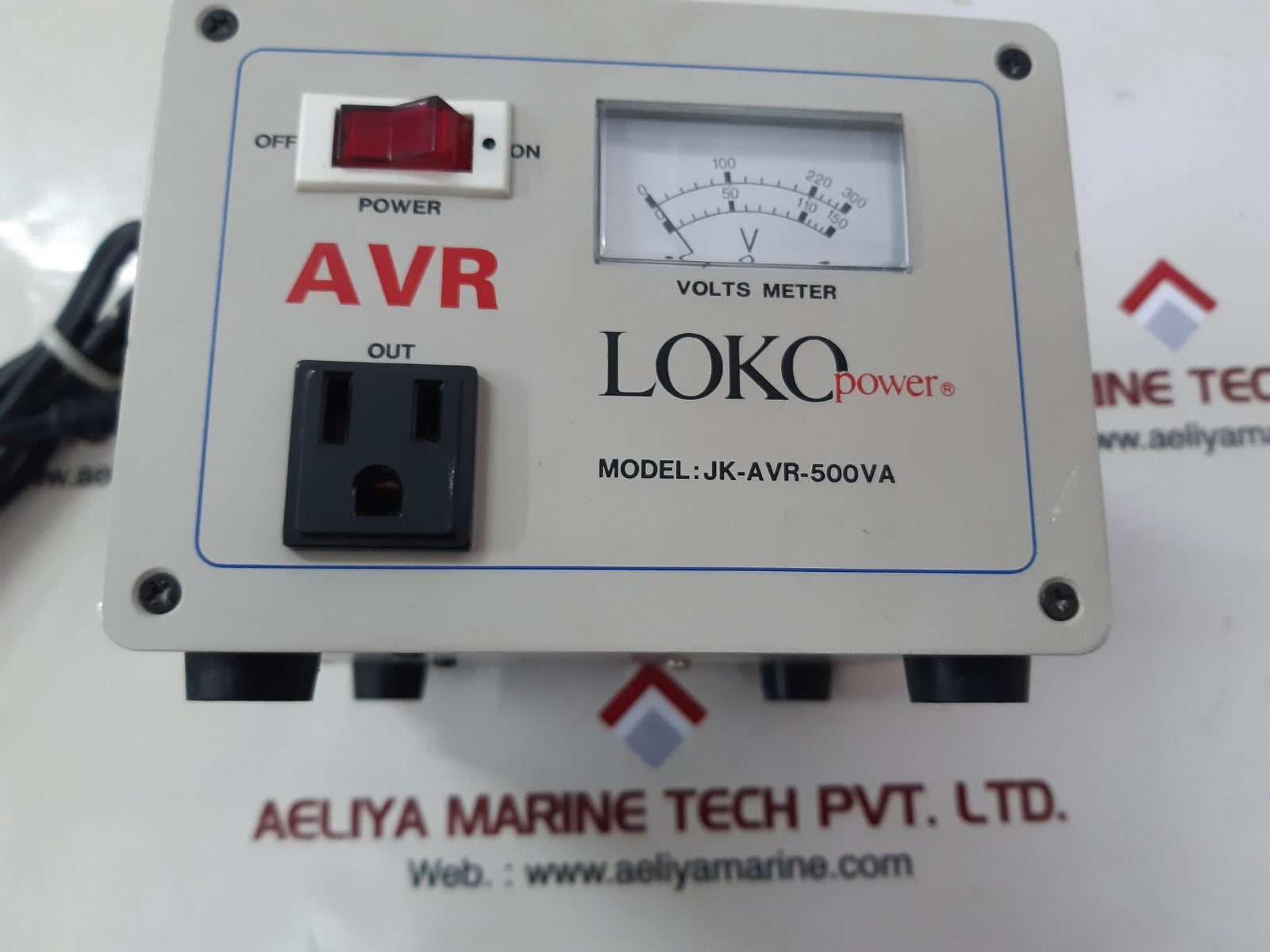 Loko power jk-avr-500va volts meter