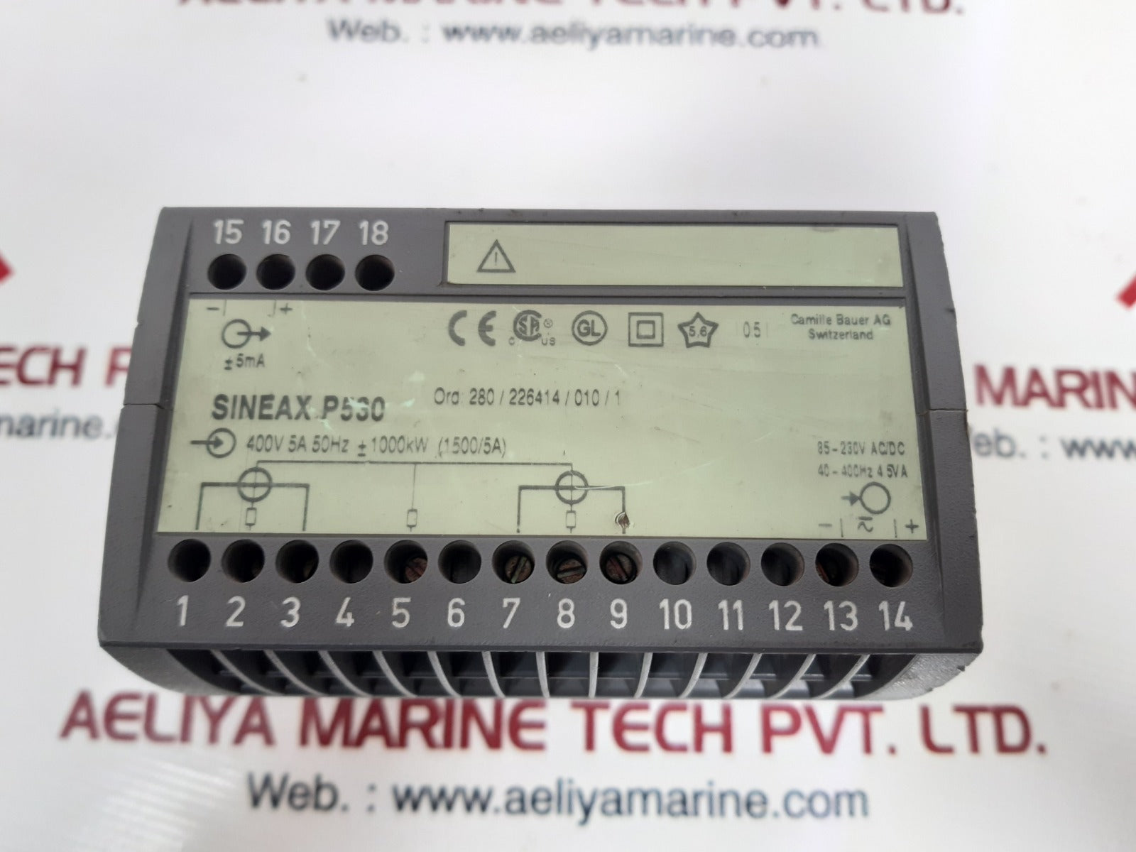 Camille sineax p530 active reactive power transducer 