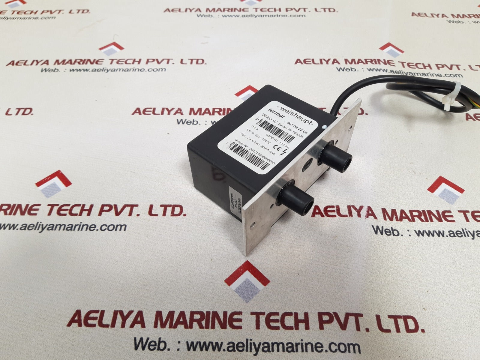 Weishaupt w-zg 02 ignition transformer 