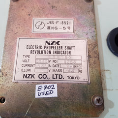 Nzk fe-150 electric propeller shaft revolution indicator dc 40v