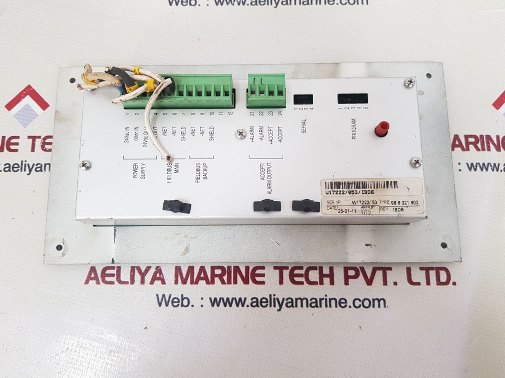 Praxis automation 98.6.021.602 ship monitoring panel Used
