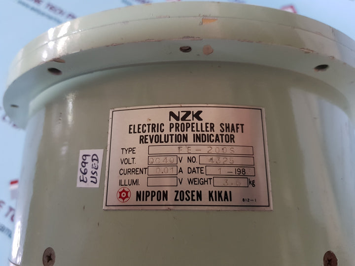 Nzk fe-200s electric propeller shaft revolution indicator